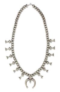 A Silver Squash Blossom Necklace, 81.40 dwts.