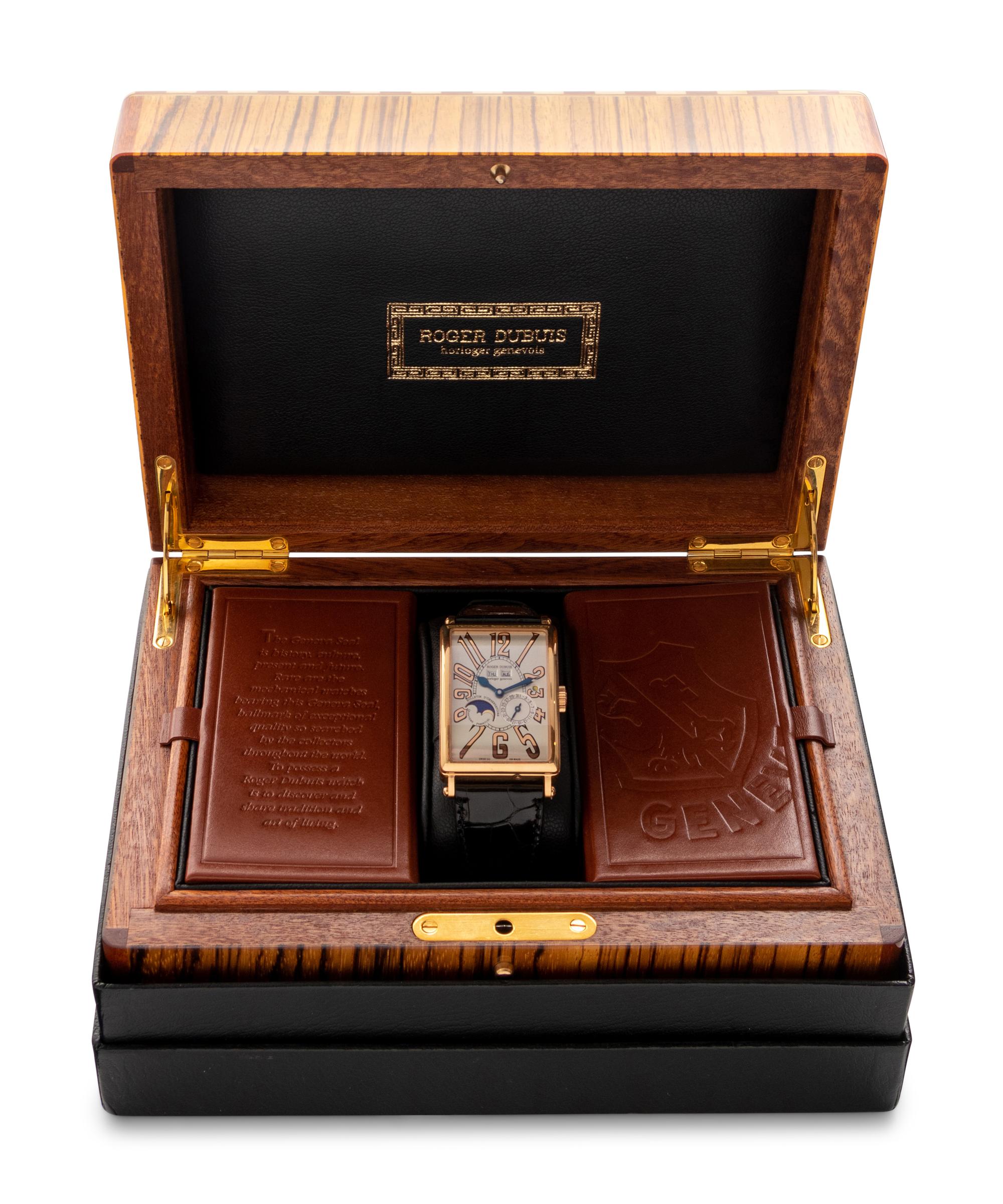 ROGER DUBUIS, 18K ROSE GOLD 'MUCH MORE QUANTIEME PERPETUAL' WATCH