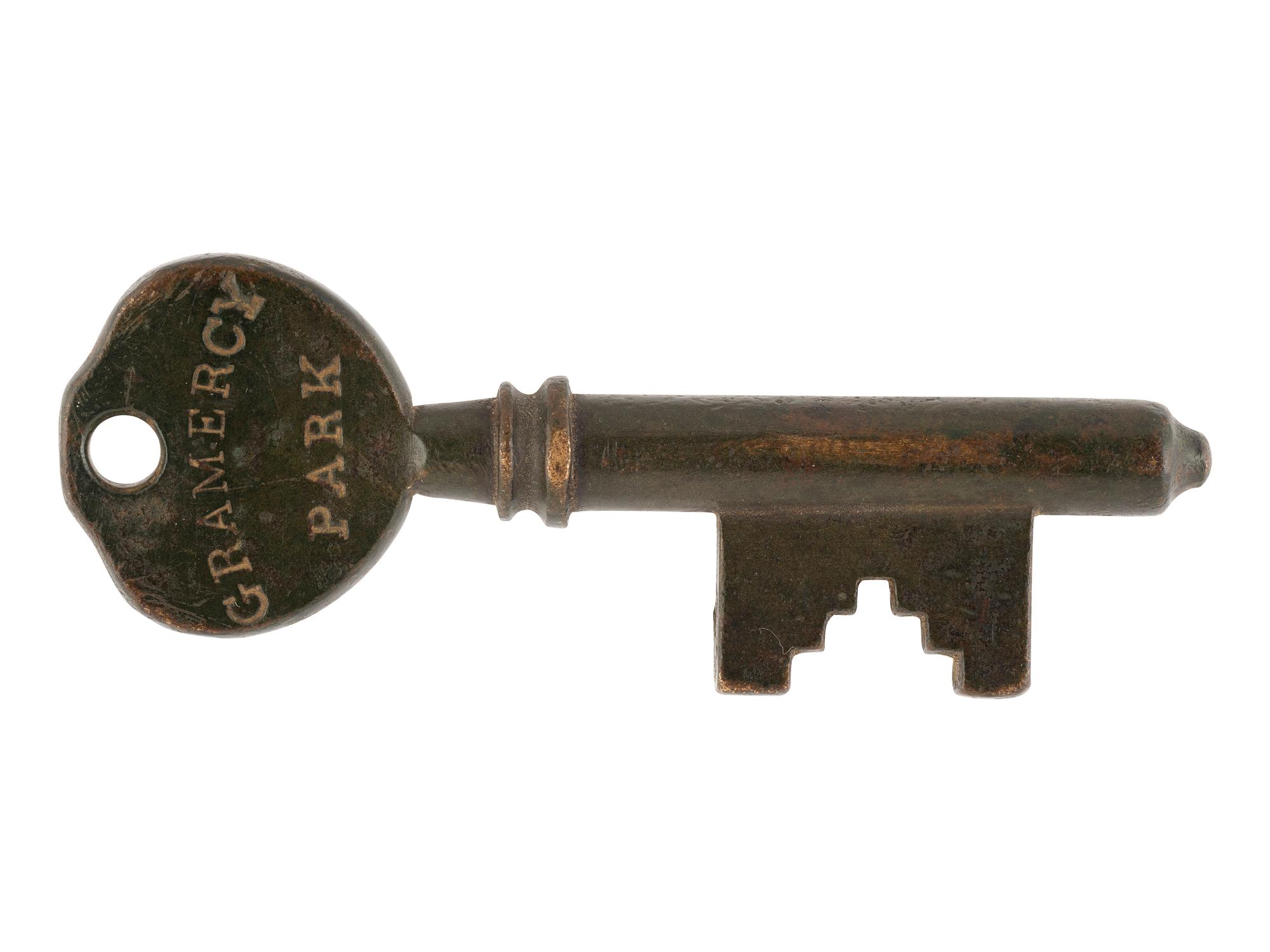 [NEW YORK CITY]. A Gramercy Park key.