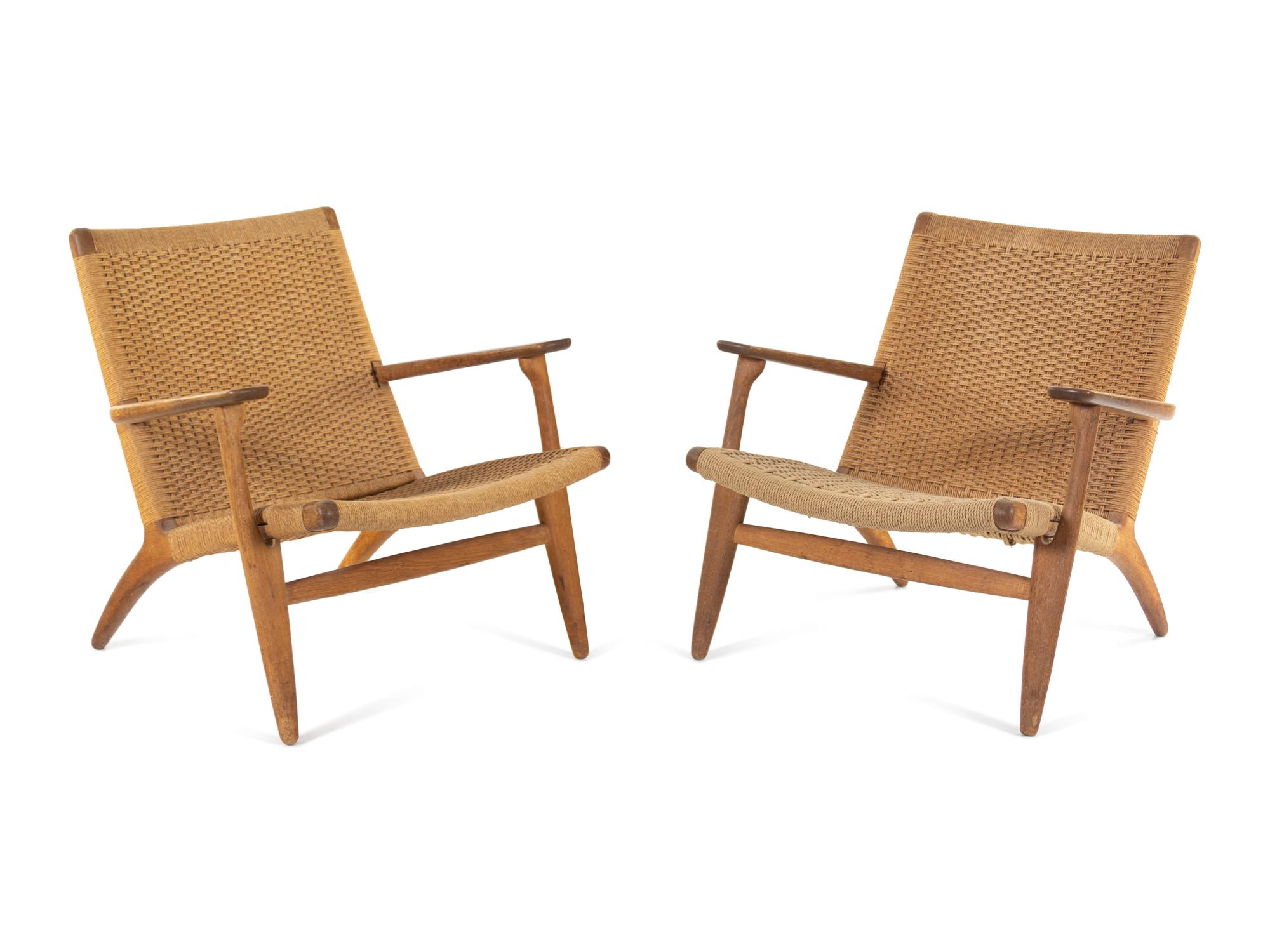 A Pair of CH-25 Lounge Chairs, Carl Hansen & Son, Denmark