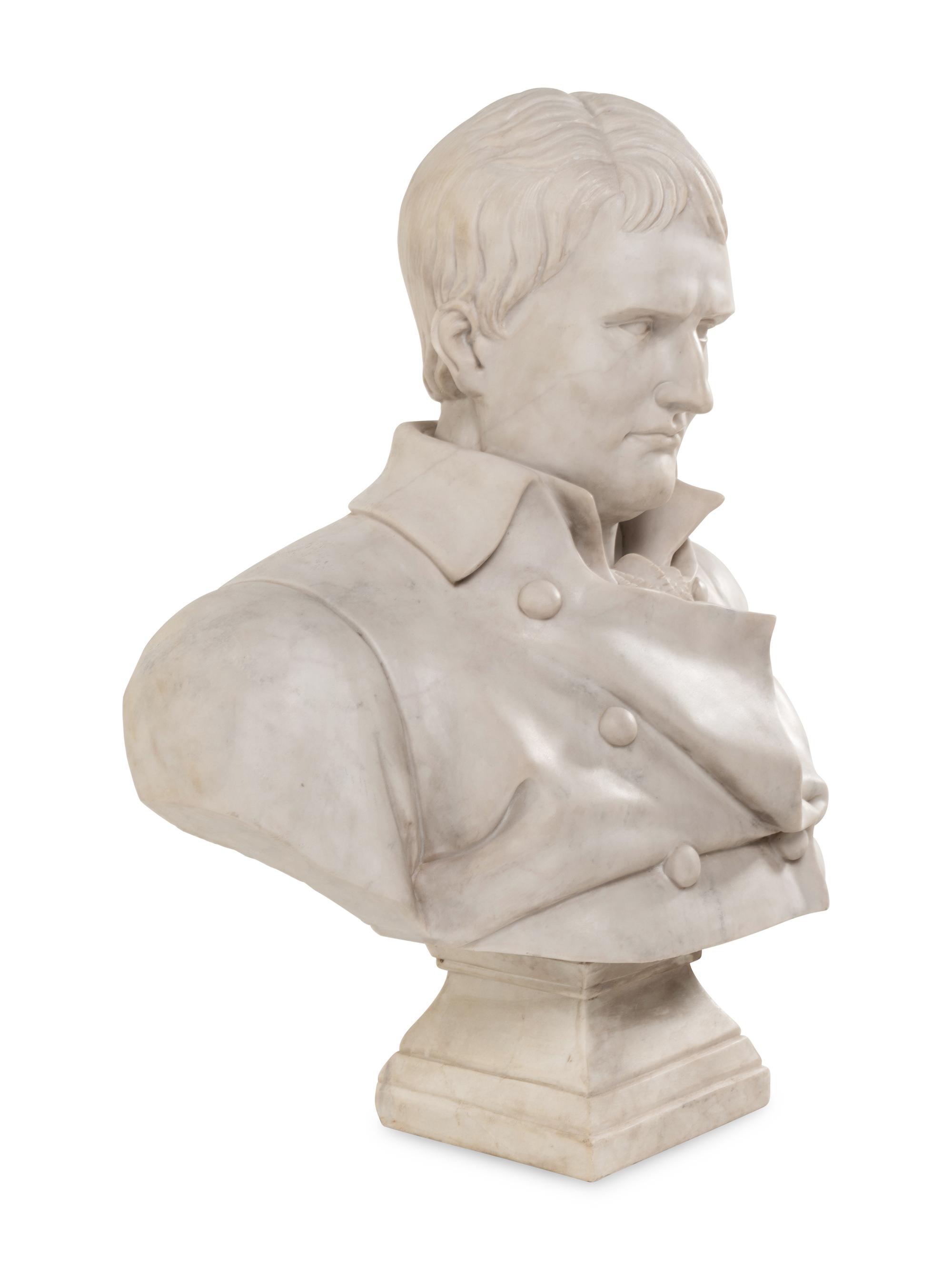 A Continental Marble Bust of Napoleon Bonaparte