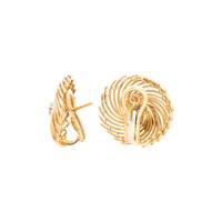 YELLOW GOLD AND DIAMOND EARRINGS