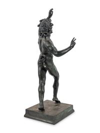 An Italian Bronze Figure of the Dancing Faun of Pompeii After the Antique