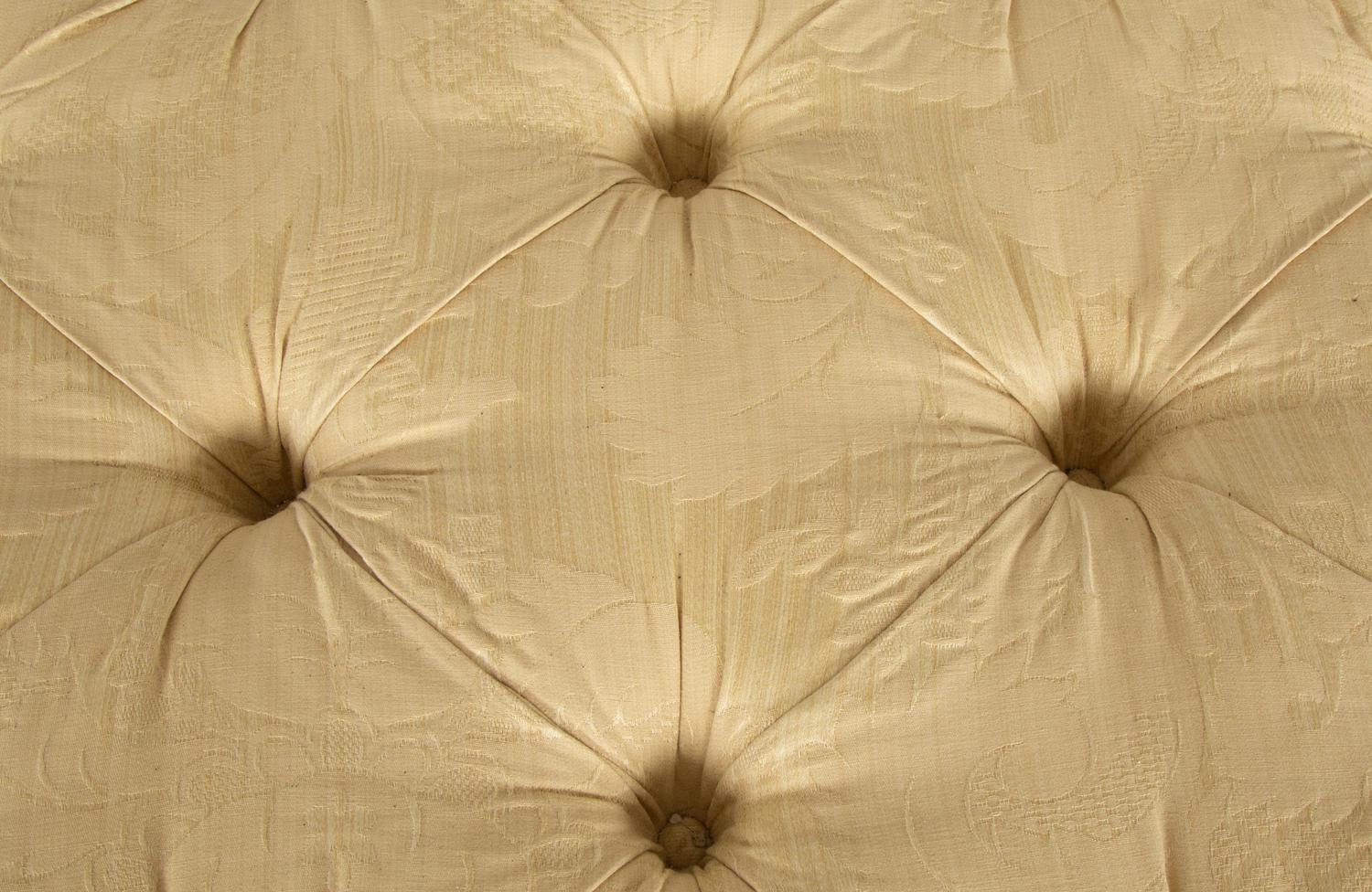 A Scalamandré Silk Damask Upholstered Mechanical Media Chest — 20th Century