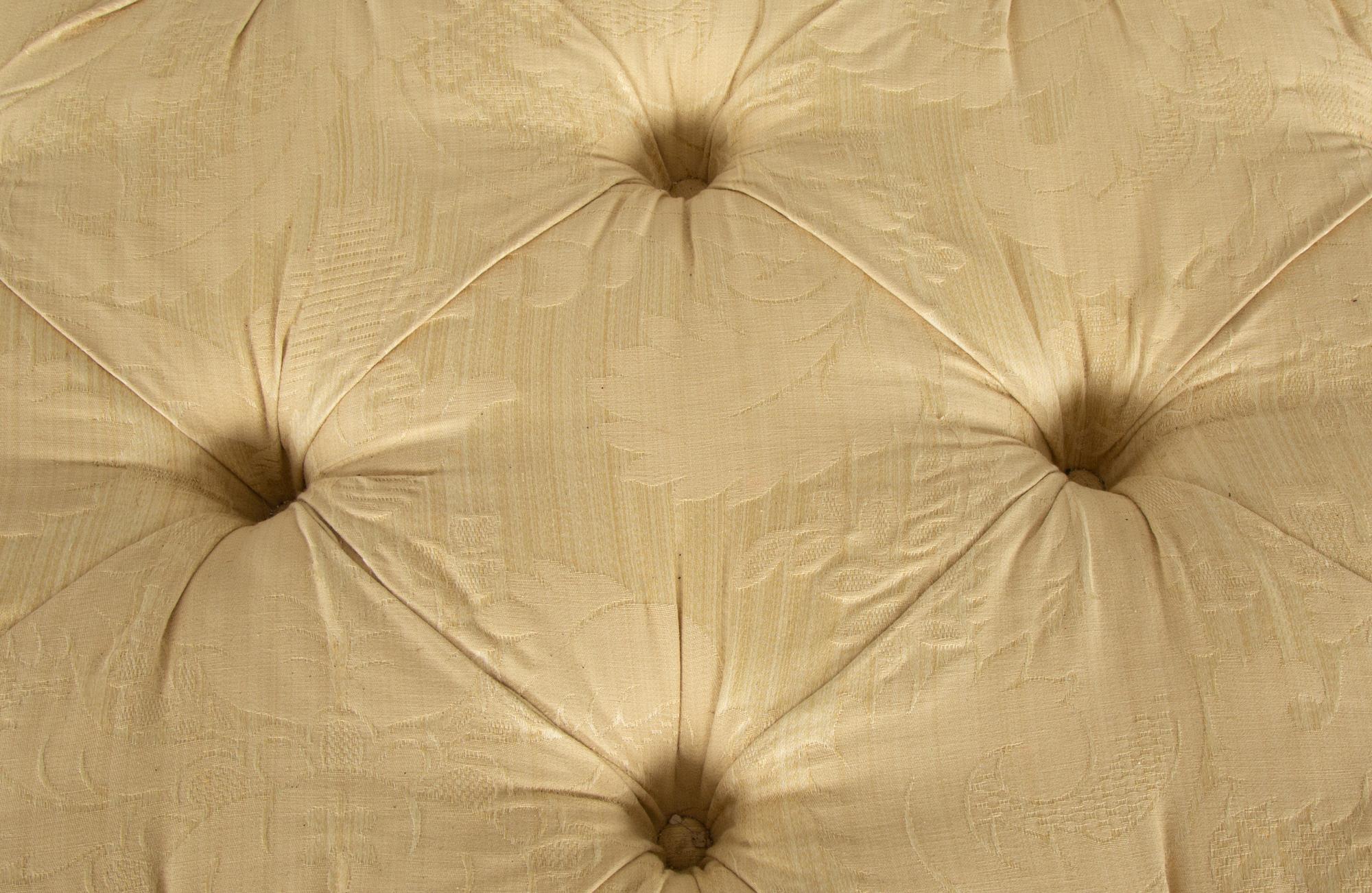 A Scalamandré Silk Damask Upholstered Mechanical Media Chest — 20th Century