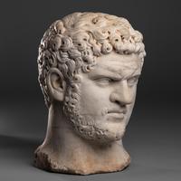 A Grand Tour Marble Portrait Head of Emperor Caracalla