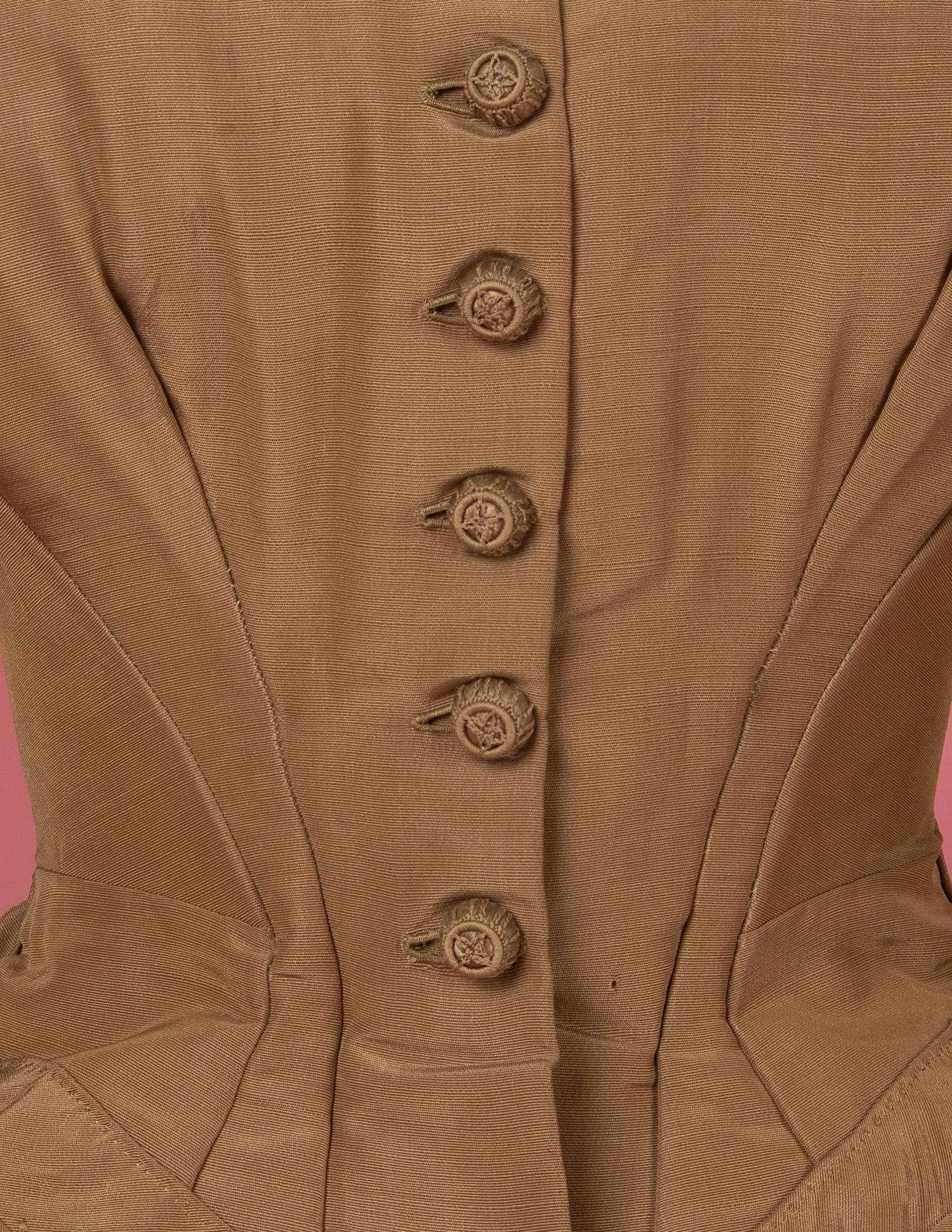 Two Silk Taffeta Day Dresses, 1870s