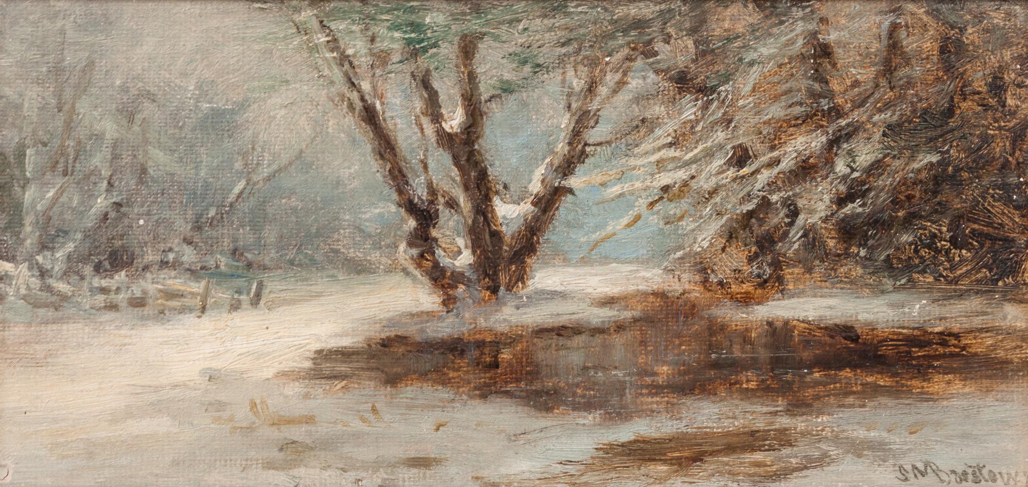 Sarah M. Barstow, (American, act. 1858-1891), Winter Scene