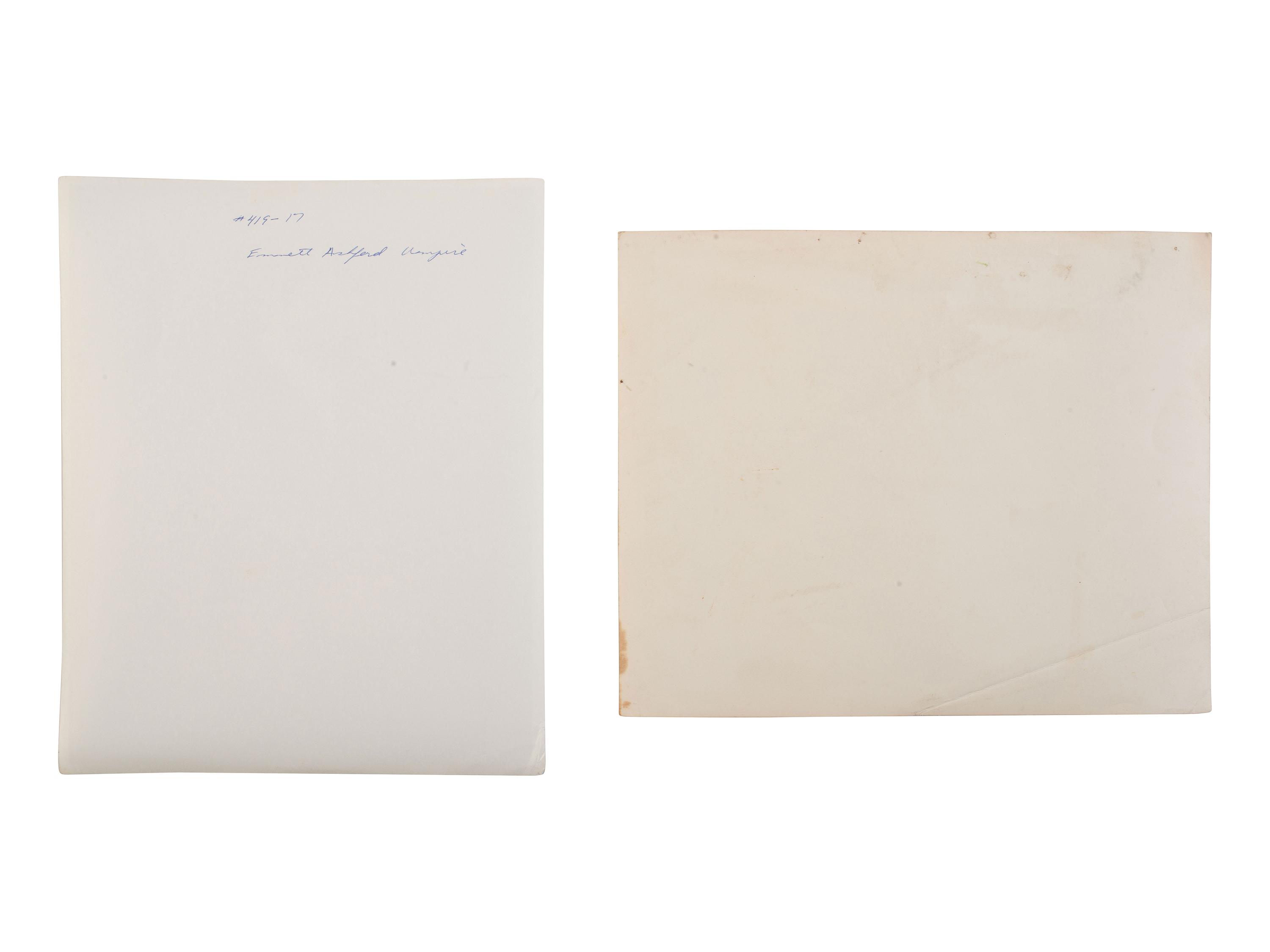 [BASEBALL]. "Philadelphia Stars" Negro League pennant. [ With: ] Photographs of the "Clowns Baseball Club" and Emmett Ashford, first Black umpire in Major League Baseball.