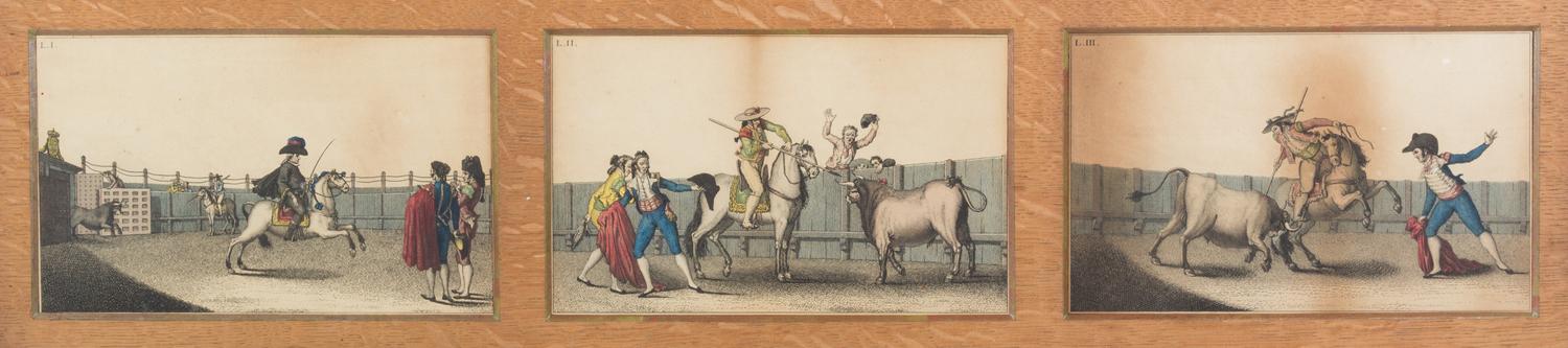 A Suite of Color Engravings Height 5 1/4 x width 8 3/4 inches. — 19th century