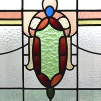 A Stained Glass Window 43" W x 1.5" D x 32" H — England, Circa 1910