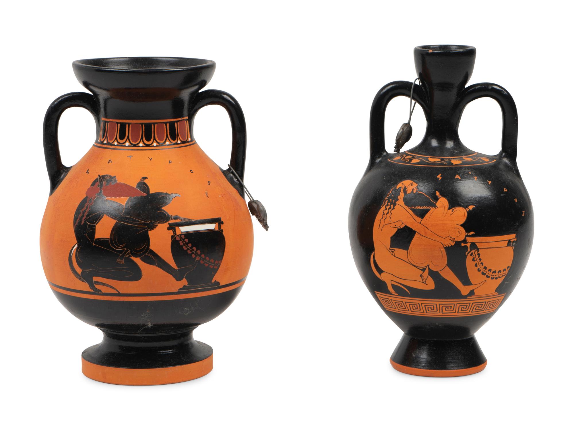 A Group of Nine Greek Style Vessels