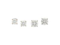 COLLECTION OF DIAMOND EARRINGS AND JACKETS