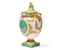A Large Wedgwood Parcel-Gilt Pegasus Vase