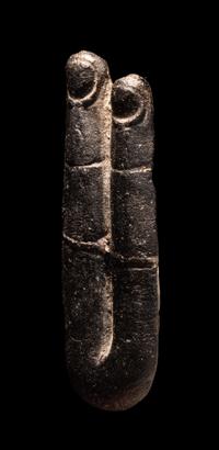 An Egyptian Stone Two-Finger Amulet