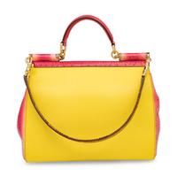 Dolce & Gabbana, Large Sicily Bag in Python & Leather