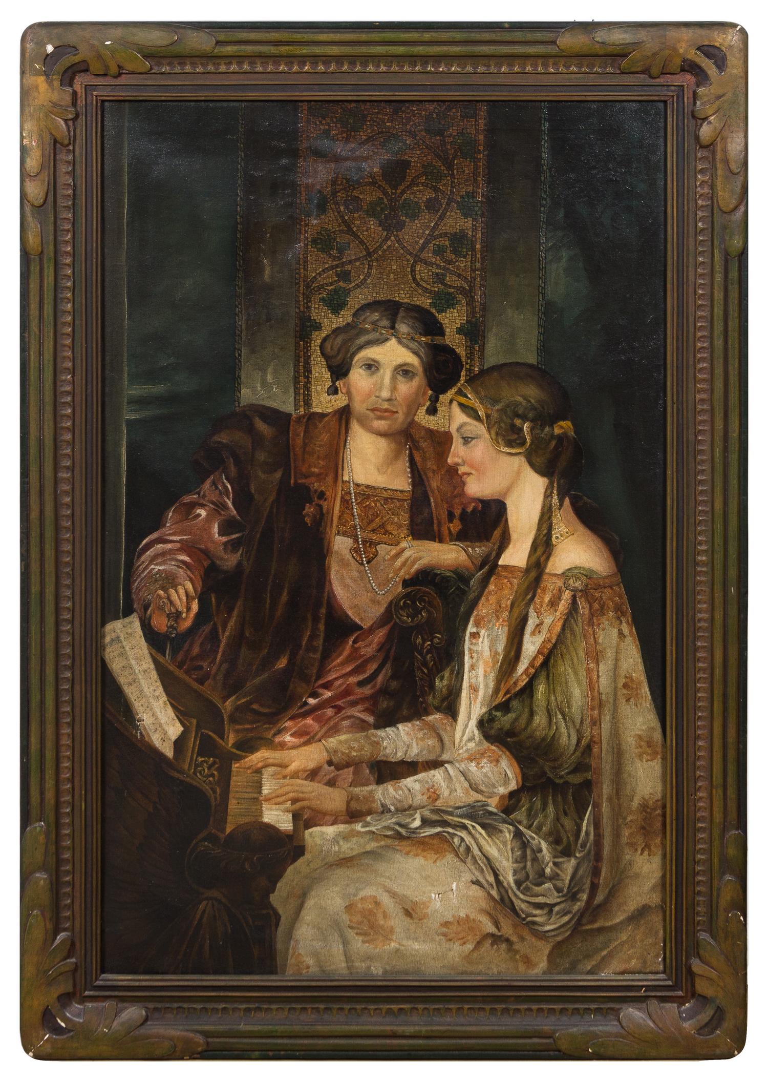 Artist Unknown, (Continental, Late 19th Century), Music Lesson