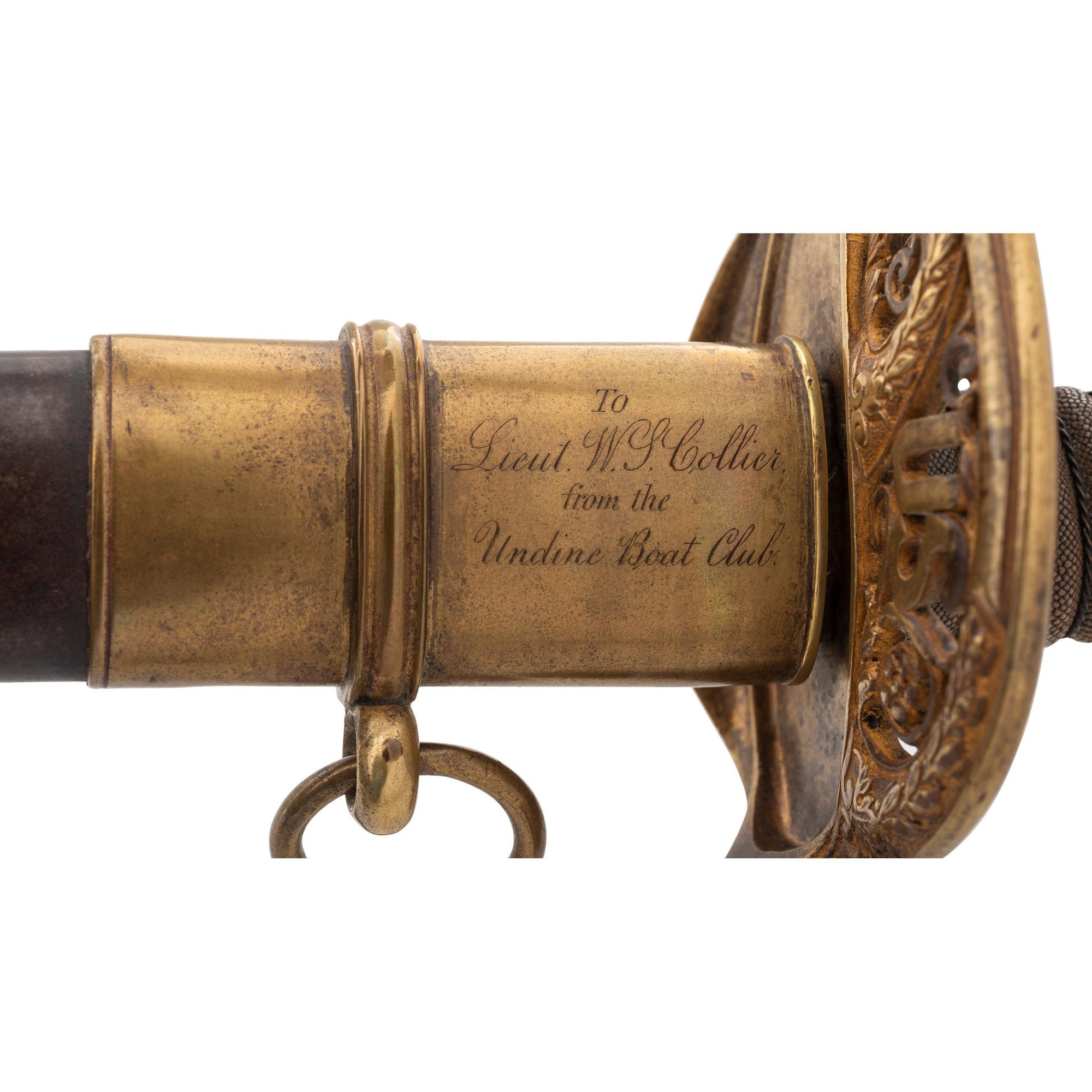 Klingenthal US Model 1850 Staff & Field Officers Sword Presented to Lt. (later Major) W.S. Collier with Framed Pictures