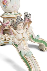A Meissen Porcelain Center Table