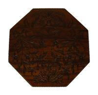 A Victorian Octagonal Carved Mahogany Cellerette — 19TH CENTURY