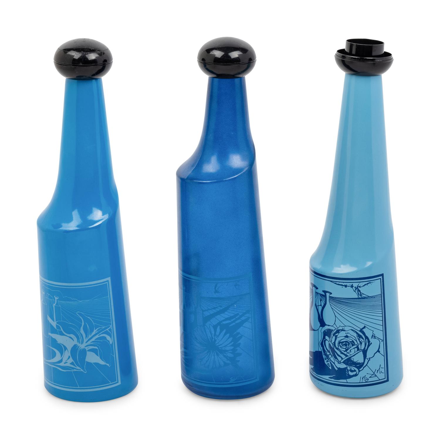 Three Liquor Bottles by Salvador Dali for Rosso Antico