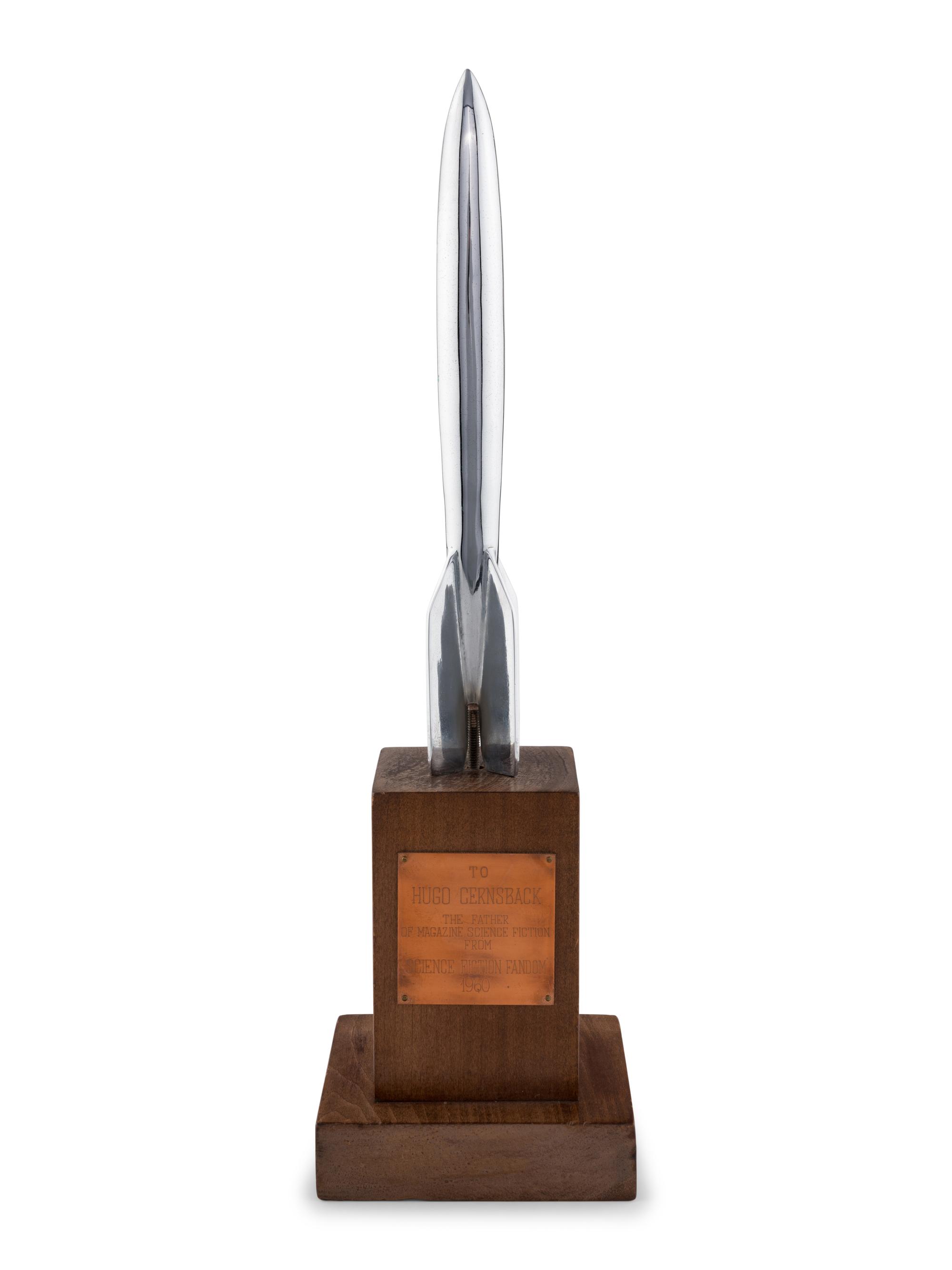 [HUGO AWARDS]. Award presented to Hugo Gernsback at the 18th annual Worldcon. 1960.