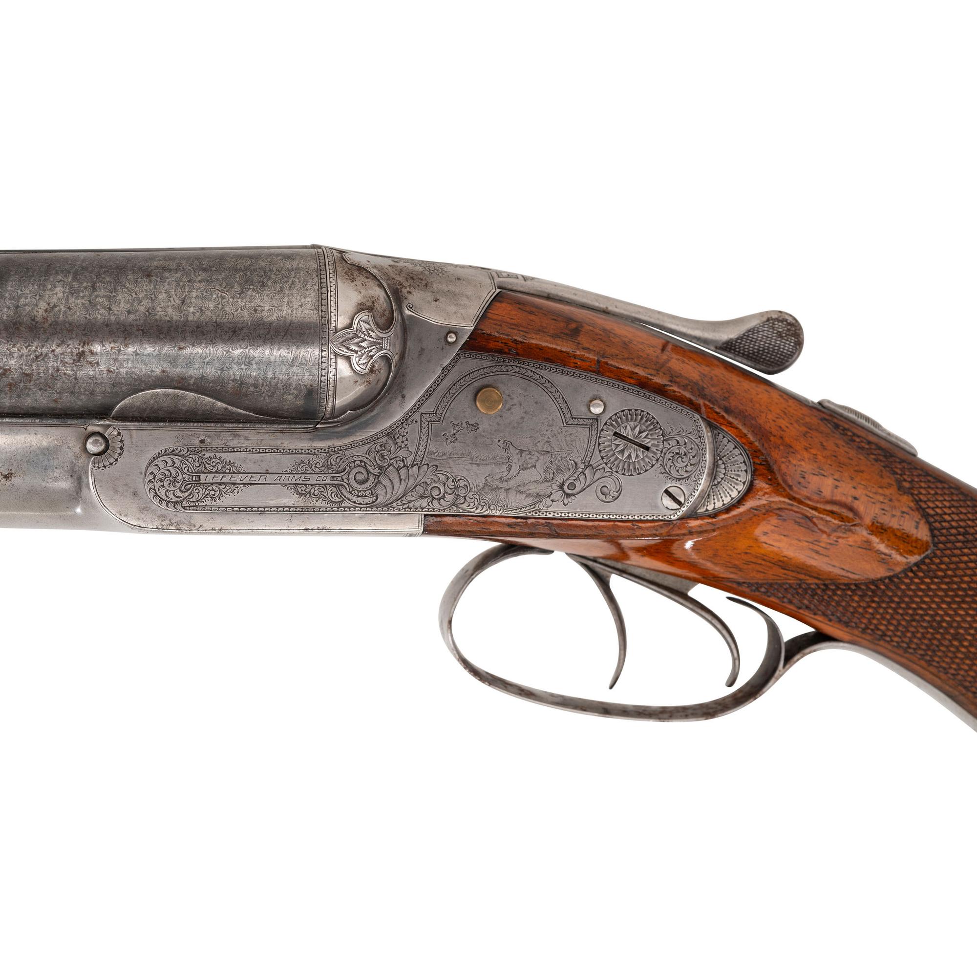 Lefever Arms Company B Grade 10 Gauge SxS Shotgun