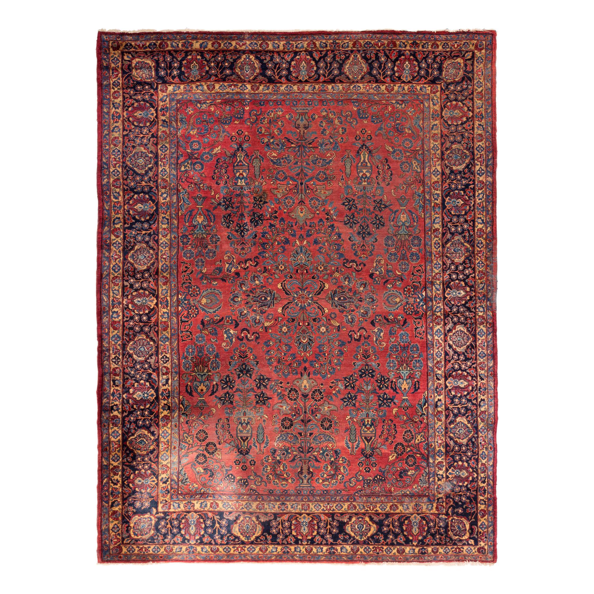 A Sarouk Wool Rug