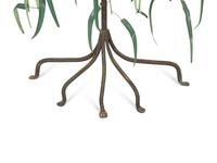 A Painted Tole Model of a Willow Tree