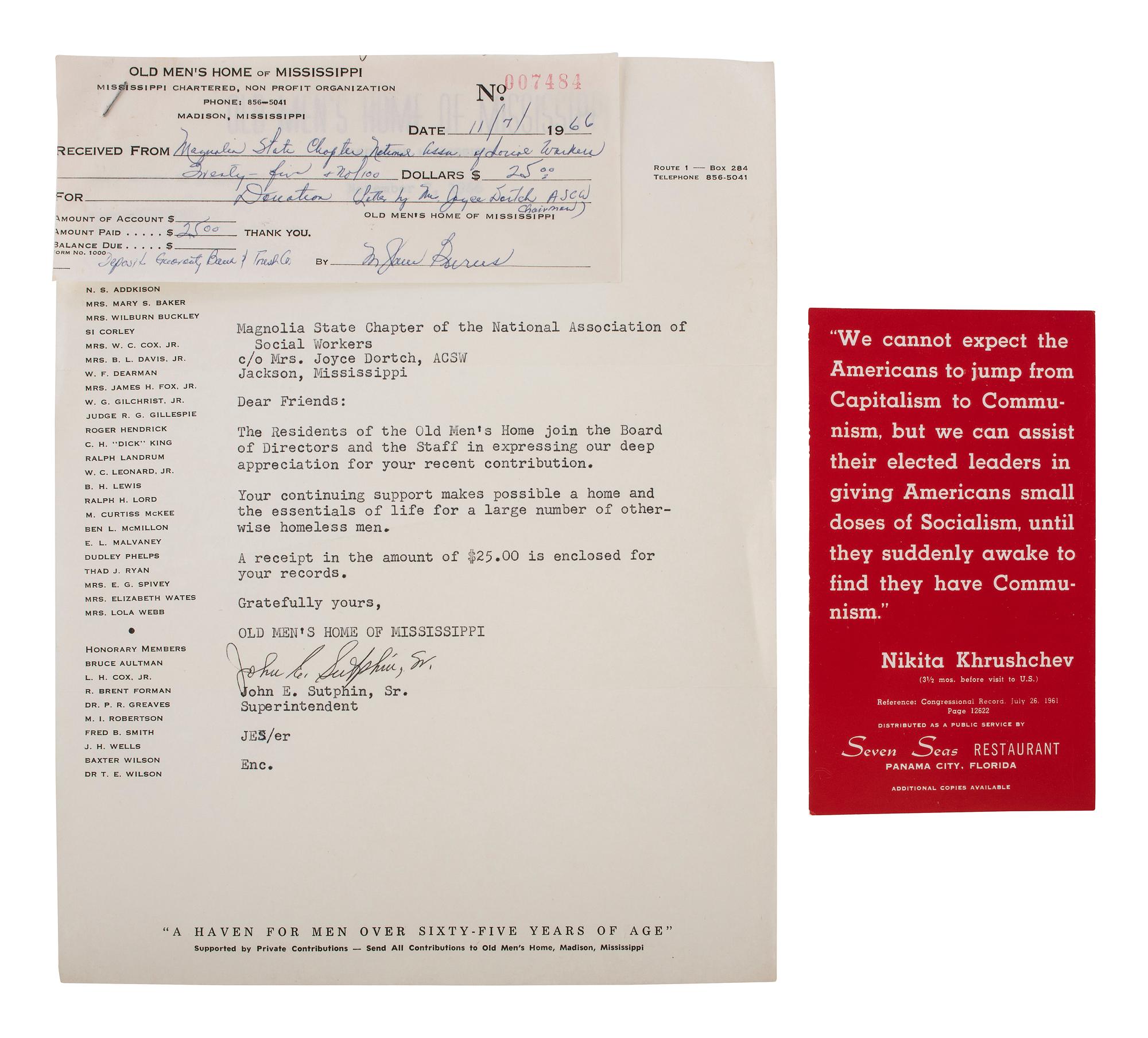 [AFRICAN AMERICANA] -- [POLITICS - CIVIL RIGHTS]. A group of over 15 mid-20th century documents highlighted by Alabama "Black Bloc Vote" fliers.
