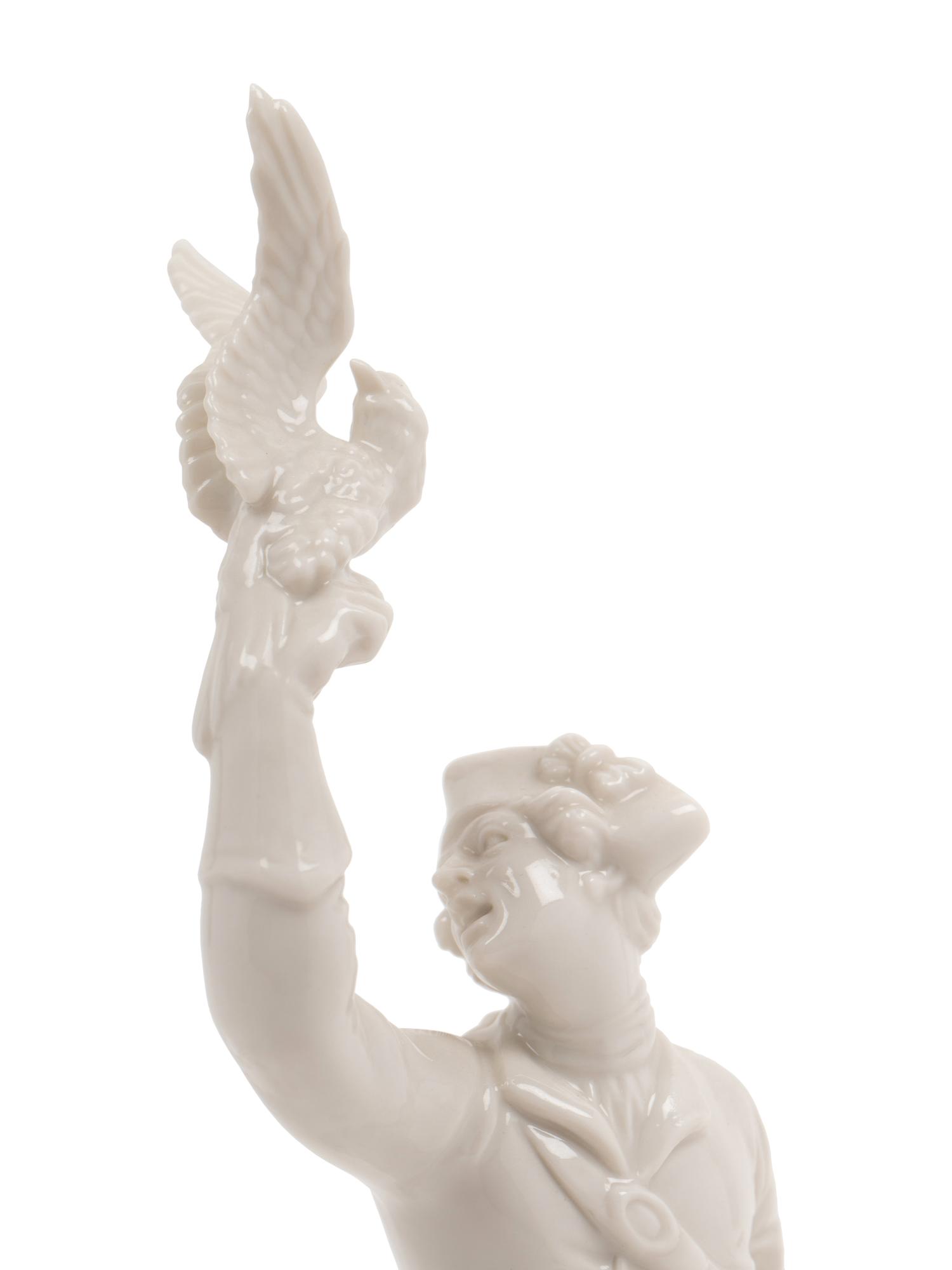 A Nymphenburg Porcelain Figure of a Falconer