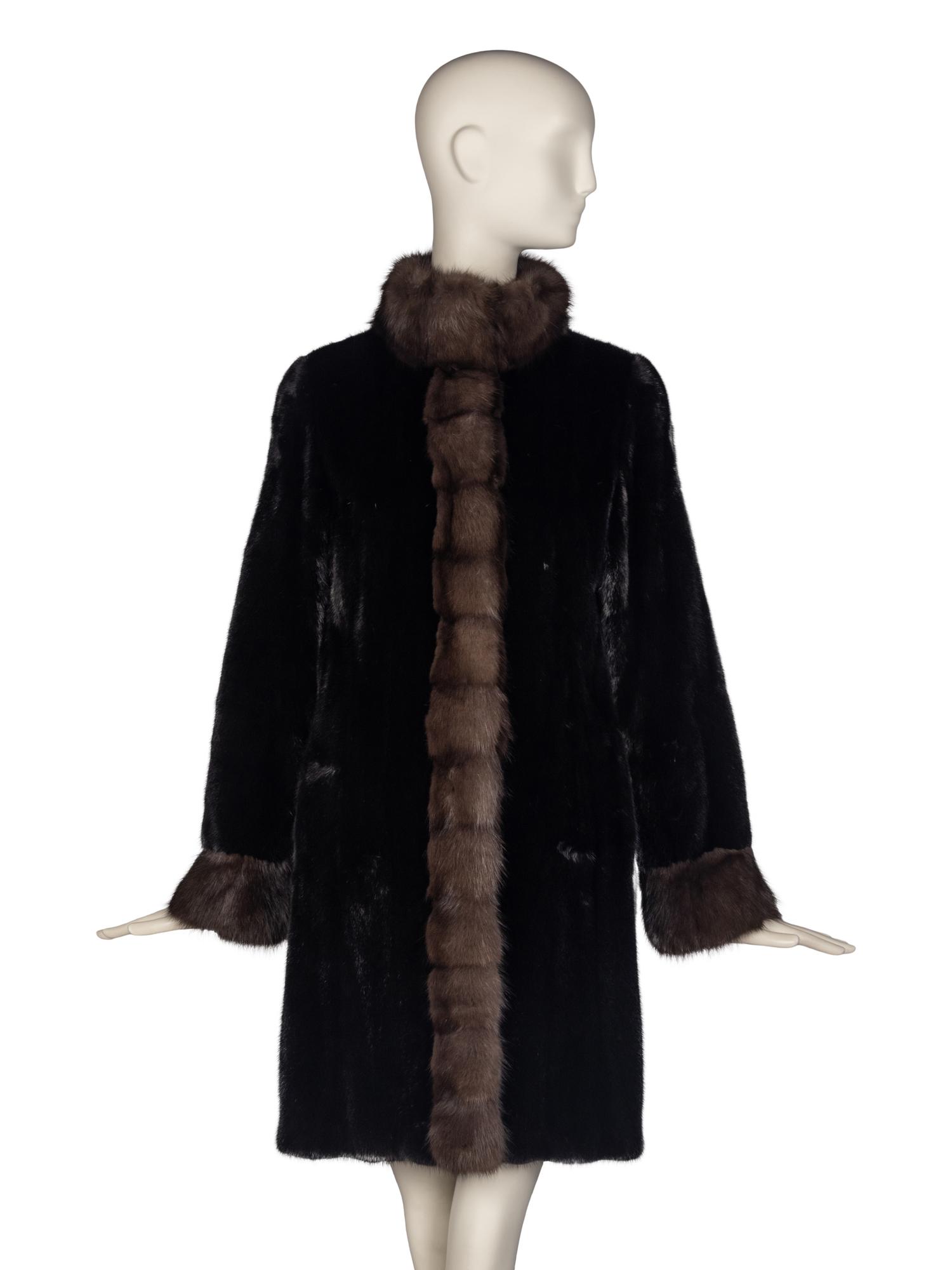 Gorski Mink Jacket with Sable Trim