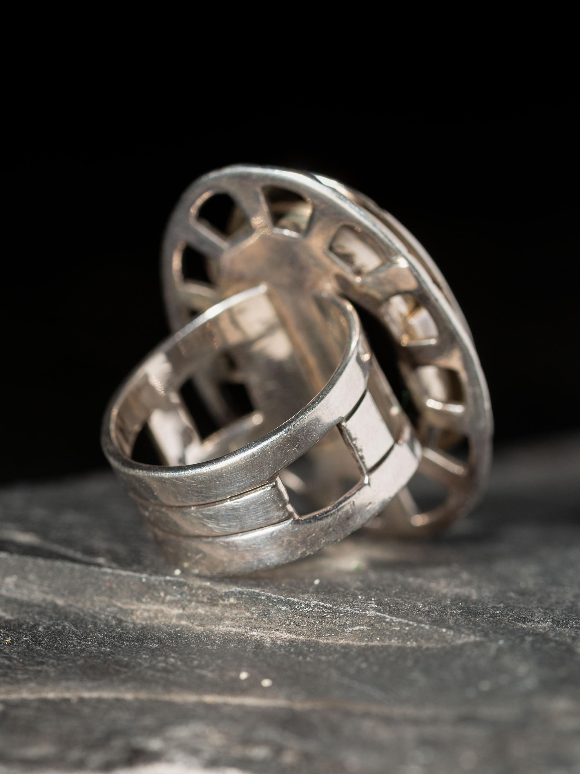 Sterling Silver Maskette Ring