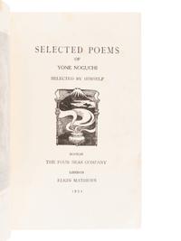 [JAPANESE BOOKS]. NOGUCHI, Yone (1875-1943). A group of 3 works, comprising: