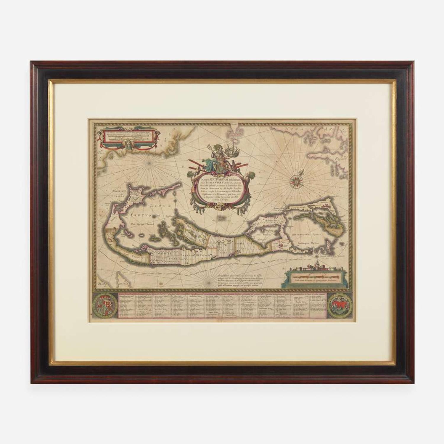 [Maps & Atlases] Blaeu, Willem Mappa Aestivarum insularum alias Barmudas