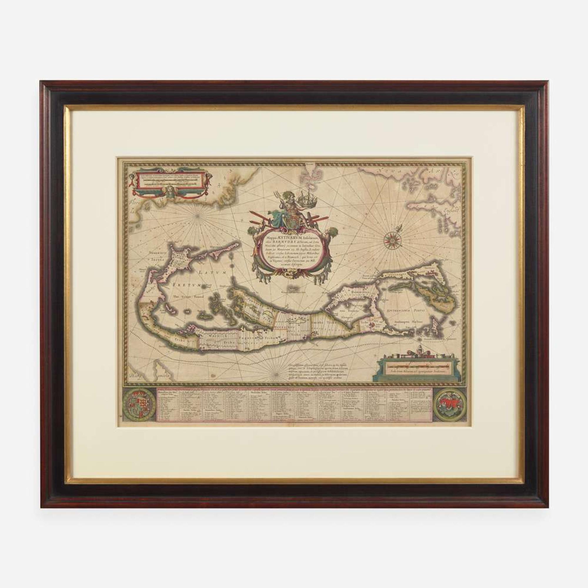 [Maps & Atlases] Blaeu, Willem Mappa Aestivarum insularum alias Barmudas
