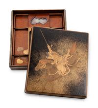 A Gold and Black Lacquer Writing Box, Suzuribako