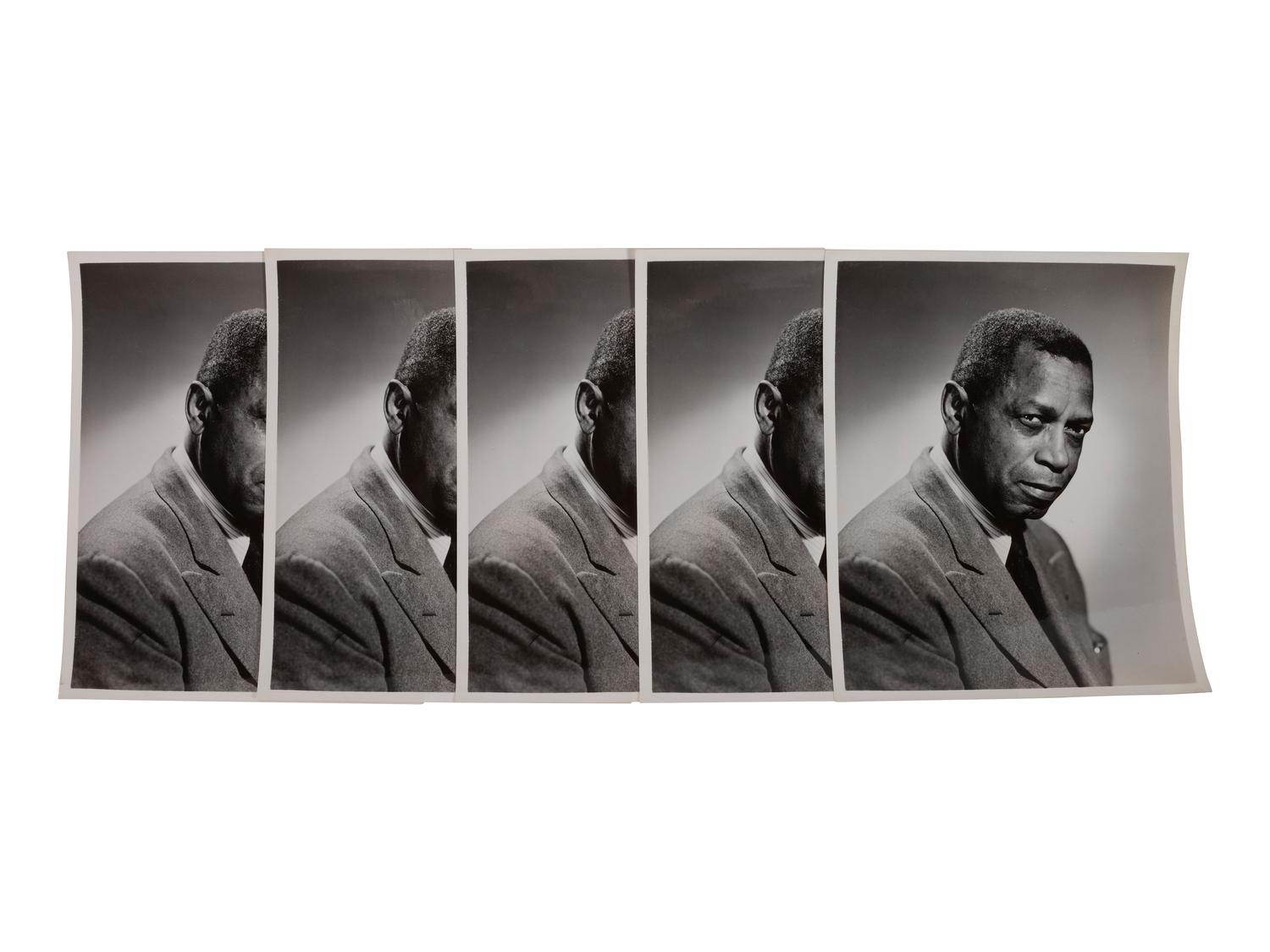 [EARLY PHOTOGRAPHY]. A group of 42 photographs of African American musicians, actors, and other personalities.