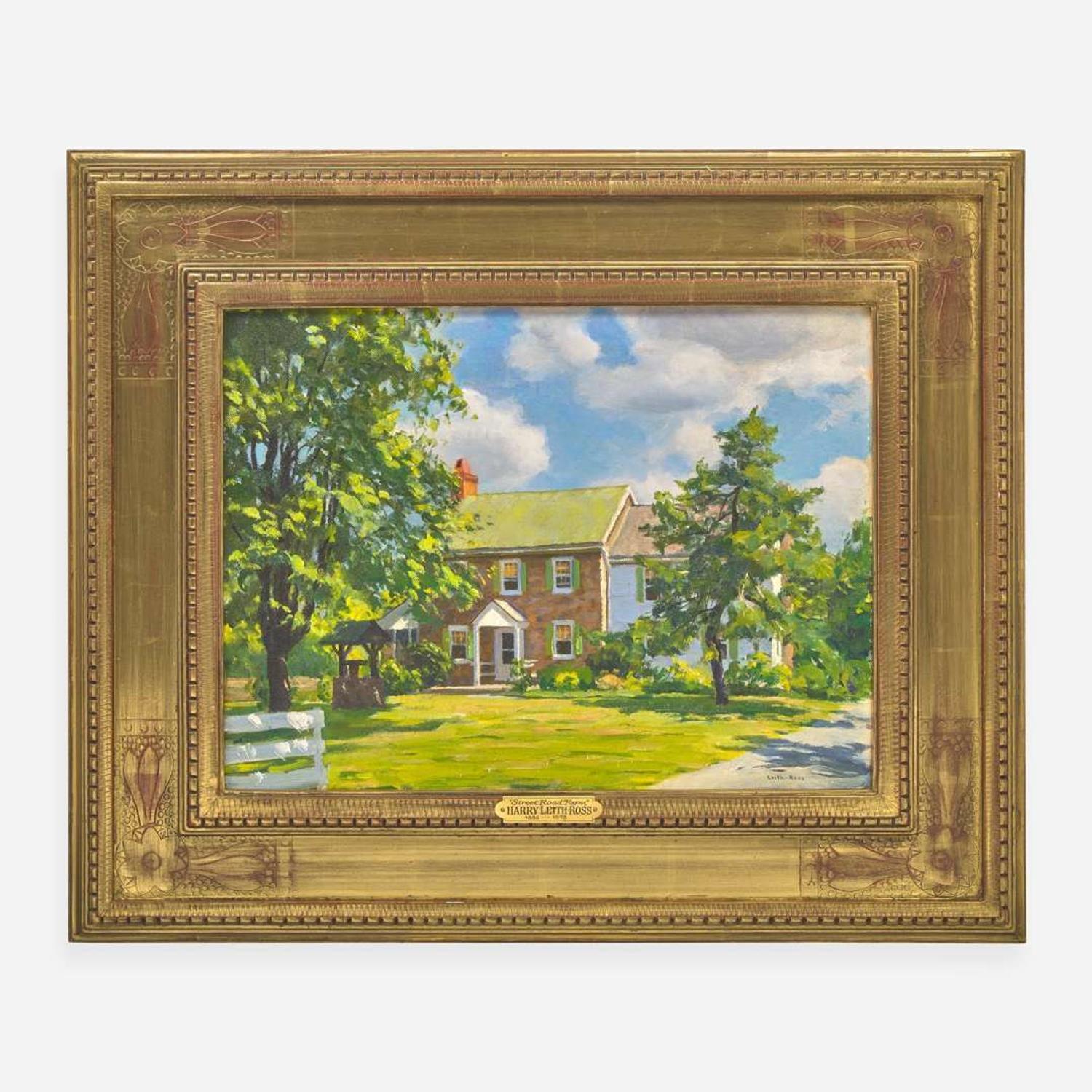 Harry Leith-Ross (American 1886-1973) The Augustine Home on Street Road