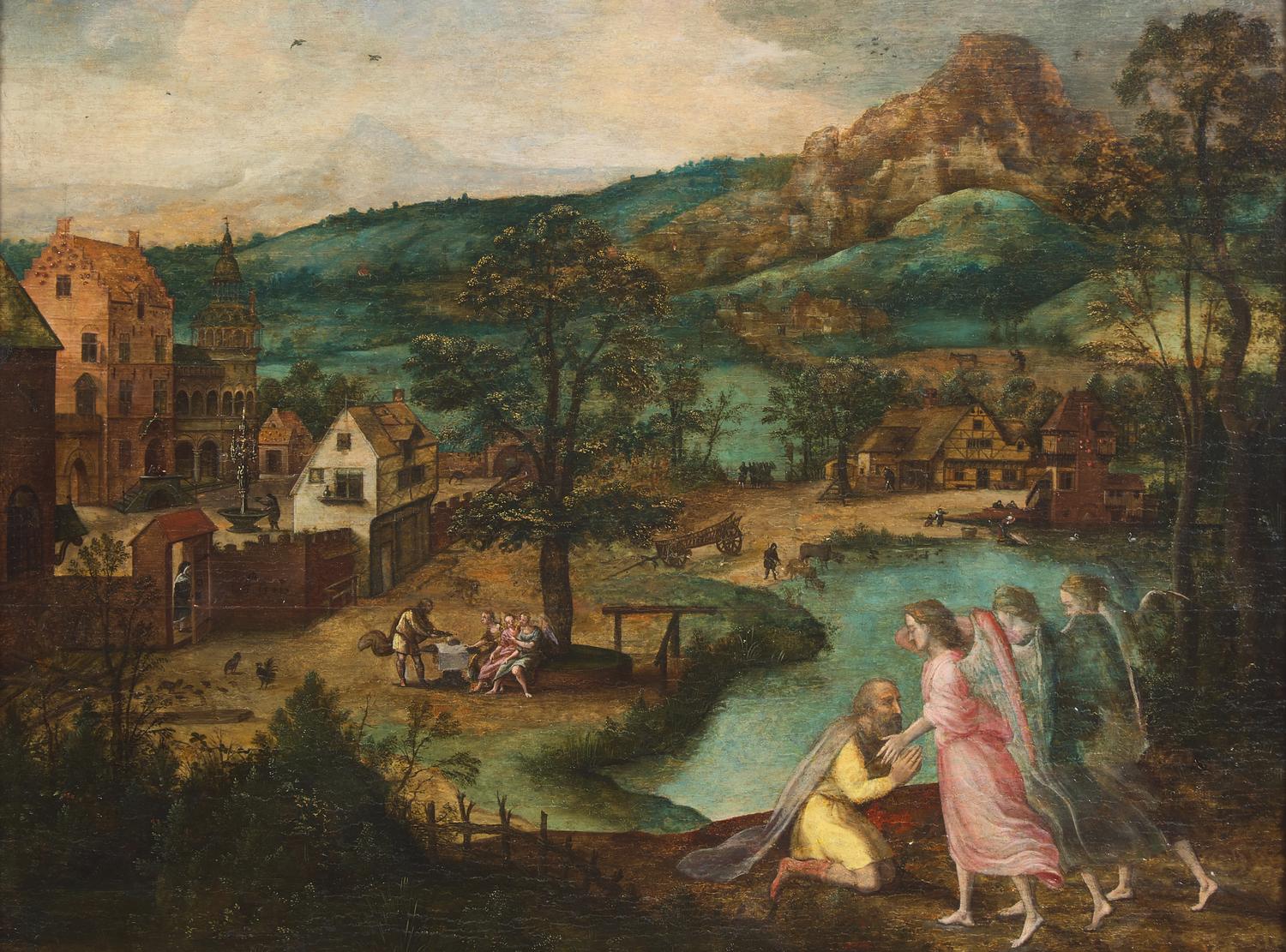 Landscape with Abraham and the Three Angels , 1541