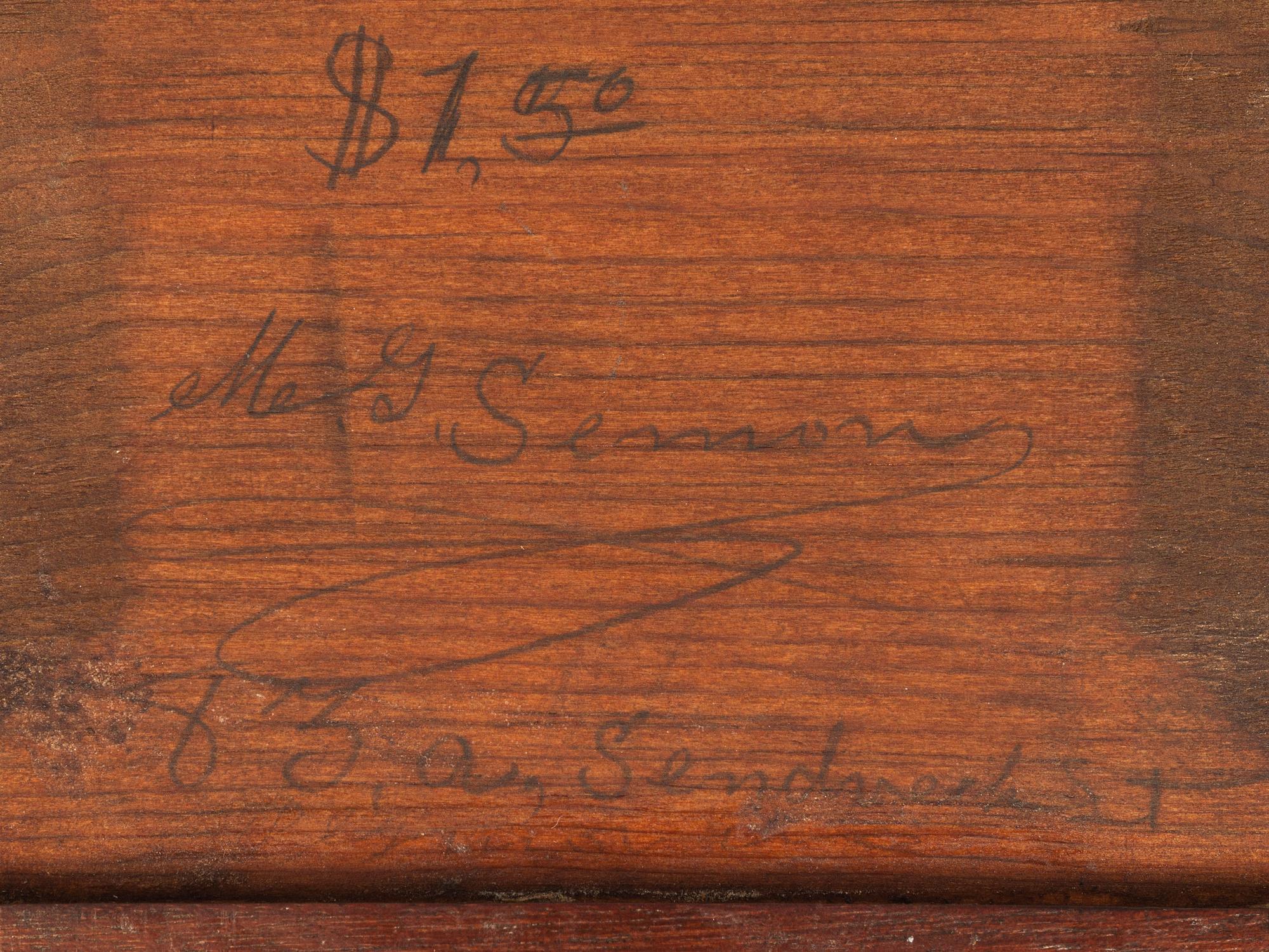 A Chippendale Carved Cherrywood Slant-Front Desk