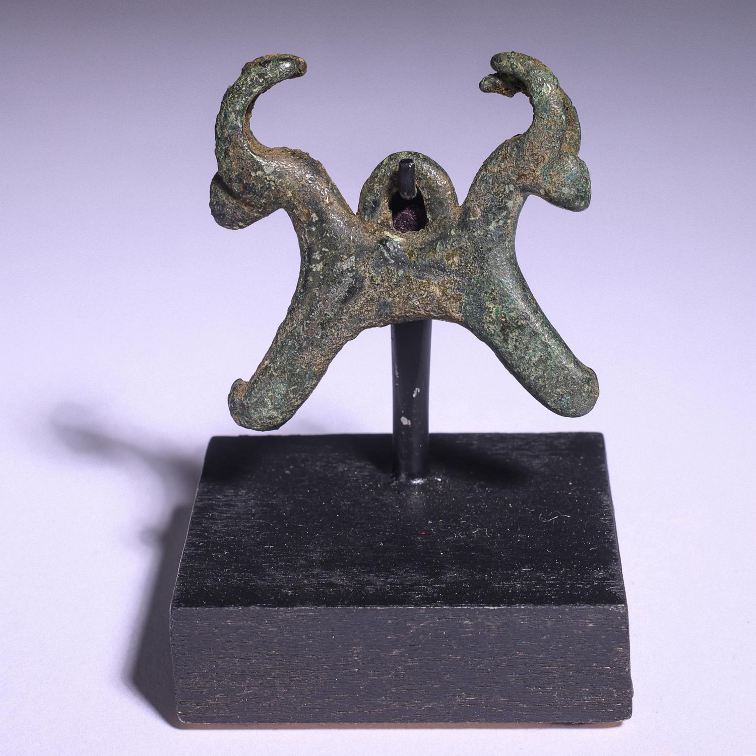 Three Near Eastern Bronze Ibexes