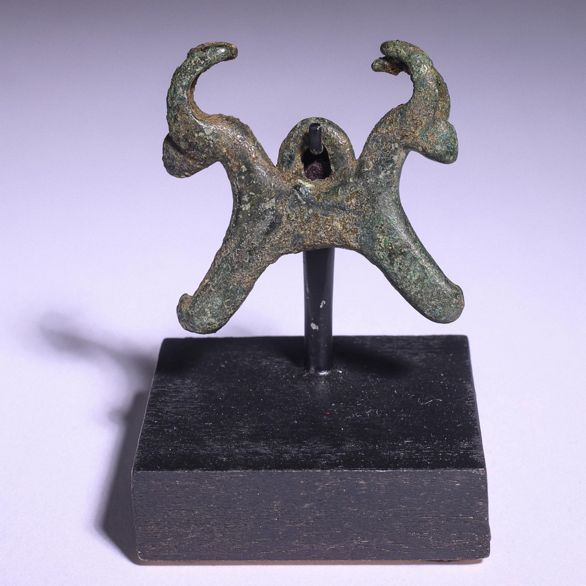 Three Near Eastern Bronze Ibexes