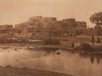 [NATIVE AMERICANS]. CURTIS, Edward (1868-1952). North Pueblo at Taos. (Plate 546, portfolio 16).