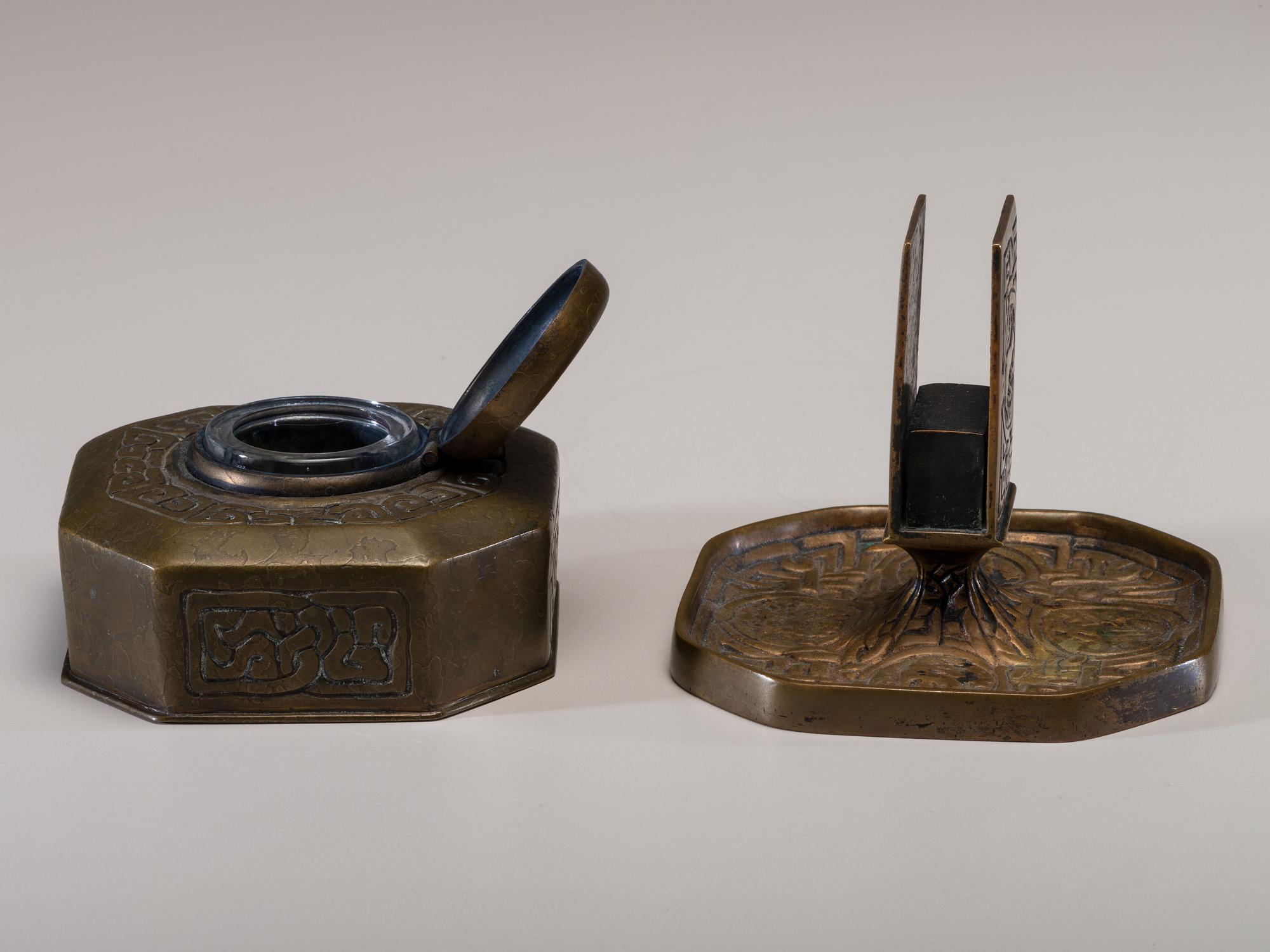 Zodiac Match Holder and Inkwell