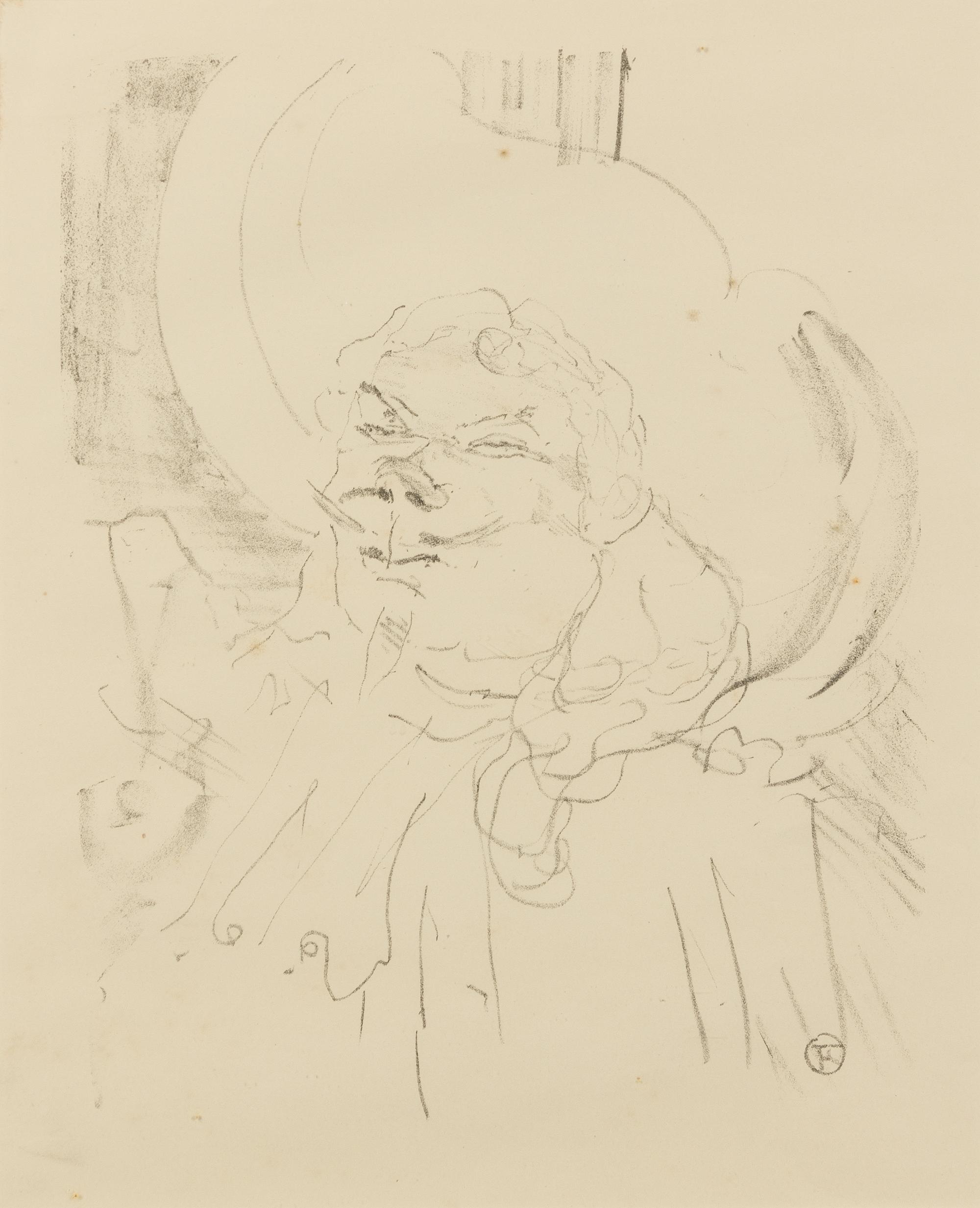 Henri de Toulouse-Lautrec, (French, 1864-1901), Coquelin Aine (from Portraits d'Acteurs et d'Actrices, Treize Lithographies), 1898