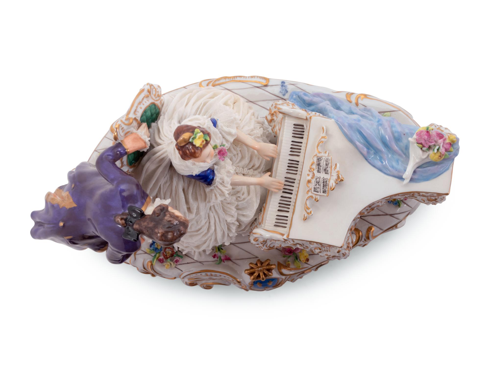 A Volkstedt Porcelain Figural Group