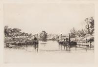 Seymour Haden, (British, 1818-1910), A Sunset in Ireland, Egham Lock, and The Three Sisters (a group of 3 etchings)