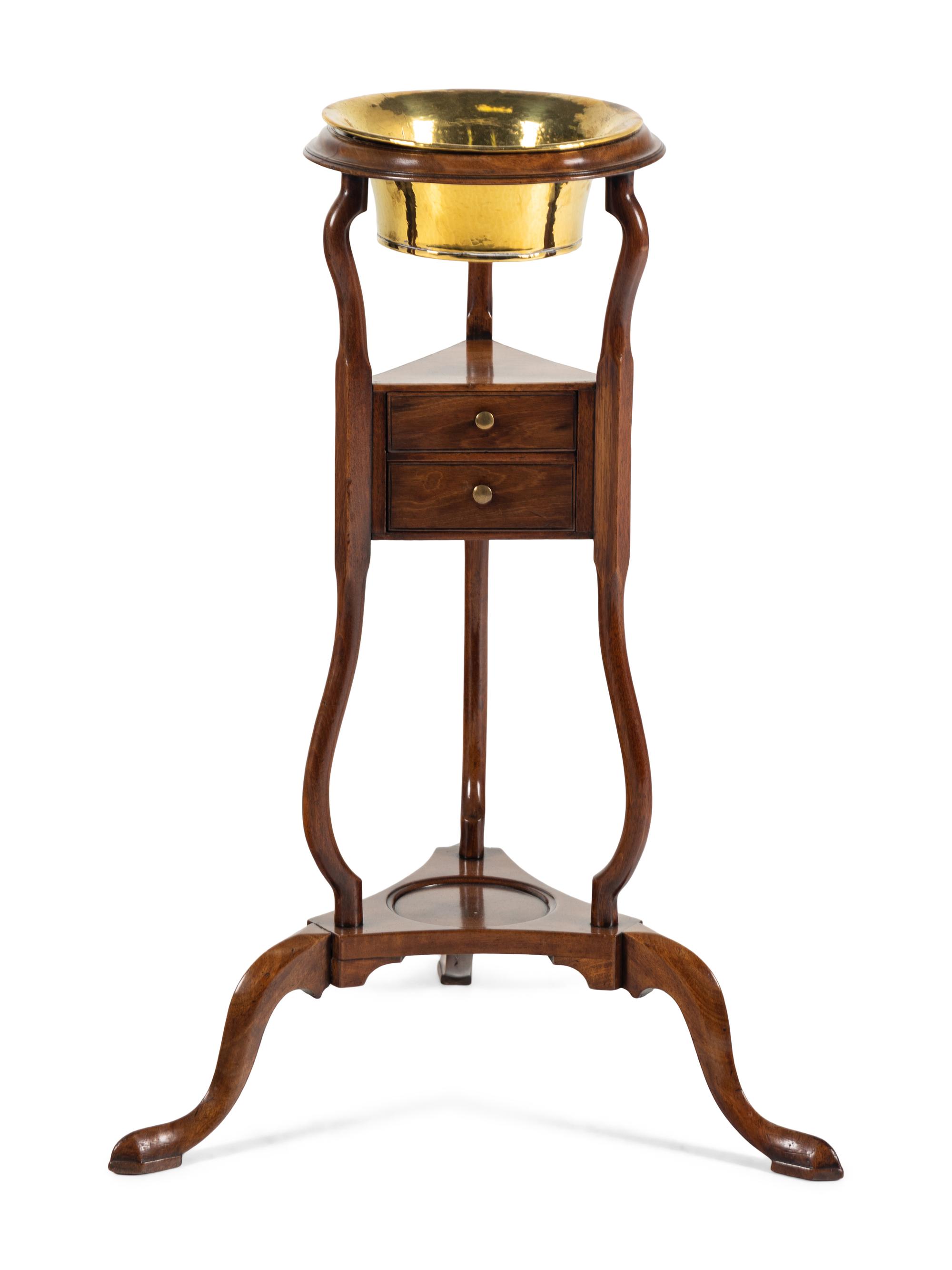 An English Walnut Jardiniere Stand