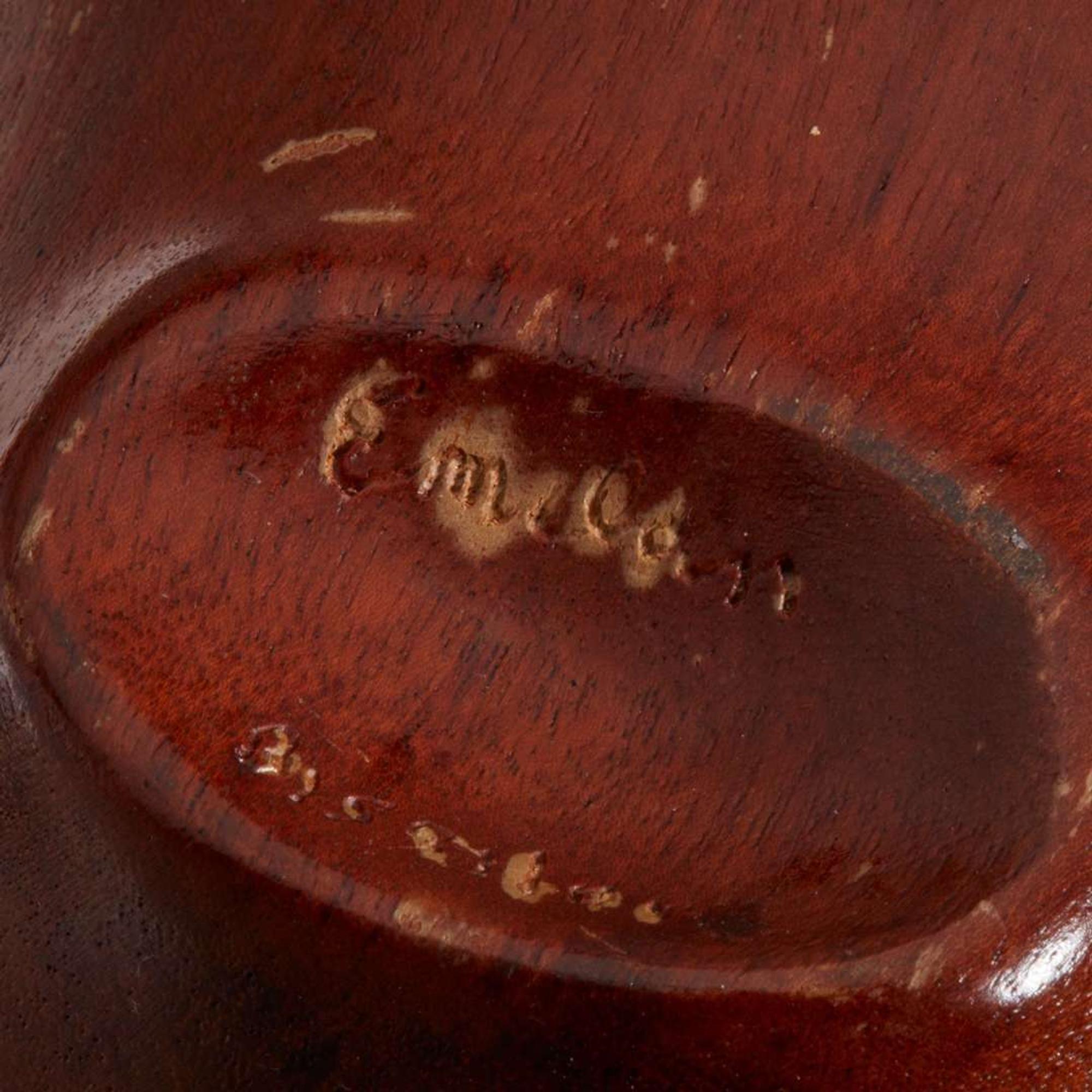 Emil Milan (American, 1922-1985) Carved Footed Bowl, Honduras/USA, circa 1964